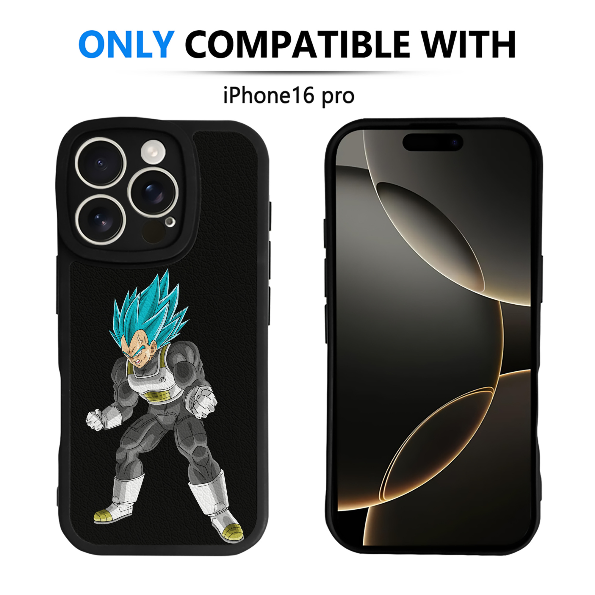 （画像用） ドラゴンボール ベジータ四世（Bejīta Yonsei）DRAGON BALL Vegeta IV 【iPhone 16シリーズ対応】シリコンスマホケース（レザー調） 材質：シリコン